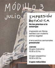 Cargar imagen en el visor de la galería, MÓDULO 3 -Impresión Botánica - mensual - presencial
