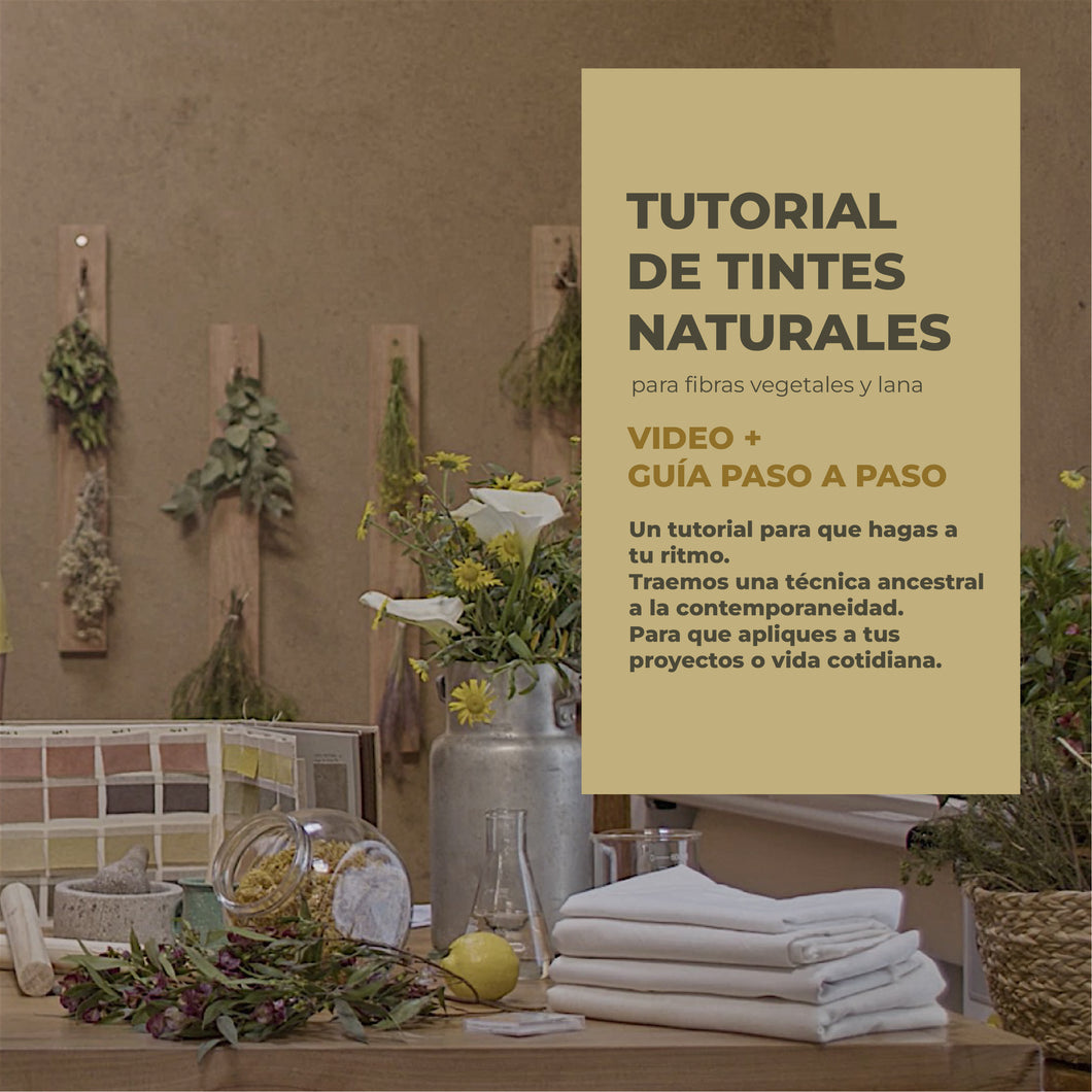 Tutorial de Tintes Naturales para fibras vegetales y lana